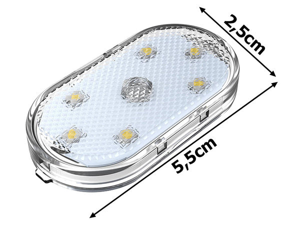 6 led lempos rgb automobilio interjero apšvietimas belaidis papildymas
