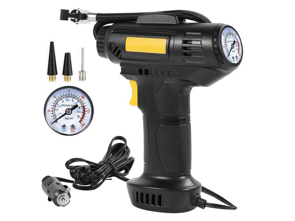 Automobilio kompresorius ratų pripūtimo pistoletas 12v 120w 10 barų led