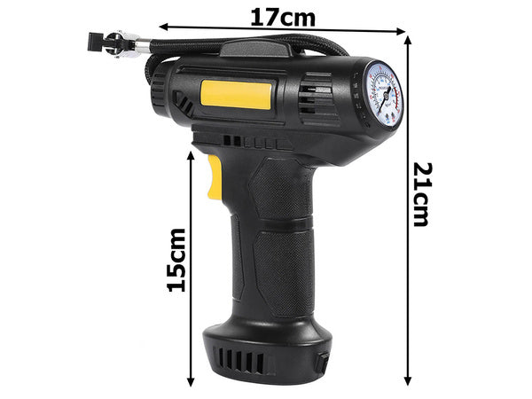 Automobilio kompresorius ratų pripūtimo pistoletas 12v 120w 10 barų led