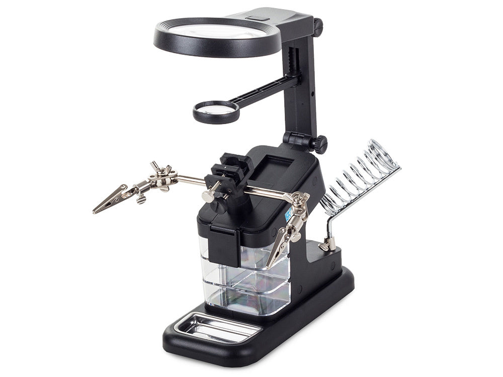 Trečiosios rankos lutteris 10 led smd lutter rankenė 25x