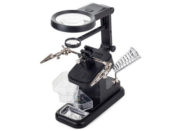 Trečiosios rankos lutteris 10 led smd lutter rankenė 25x