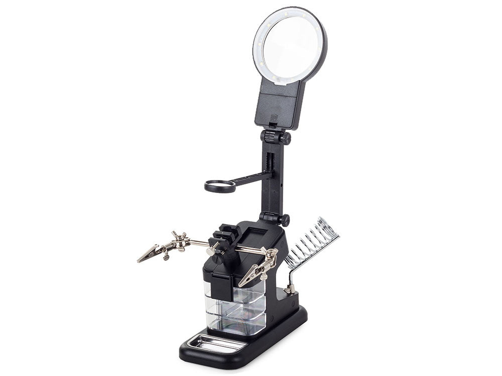 Trečiosios rankos lutteris 10 led smd lutter rankenė 25x