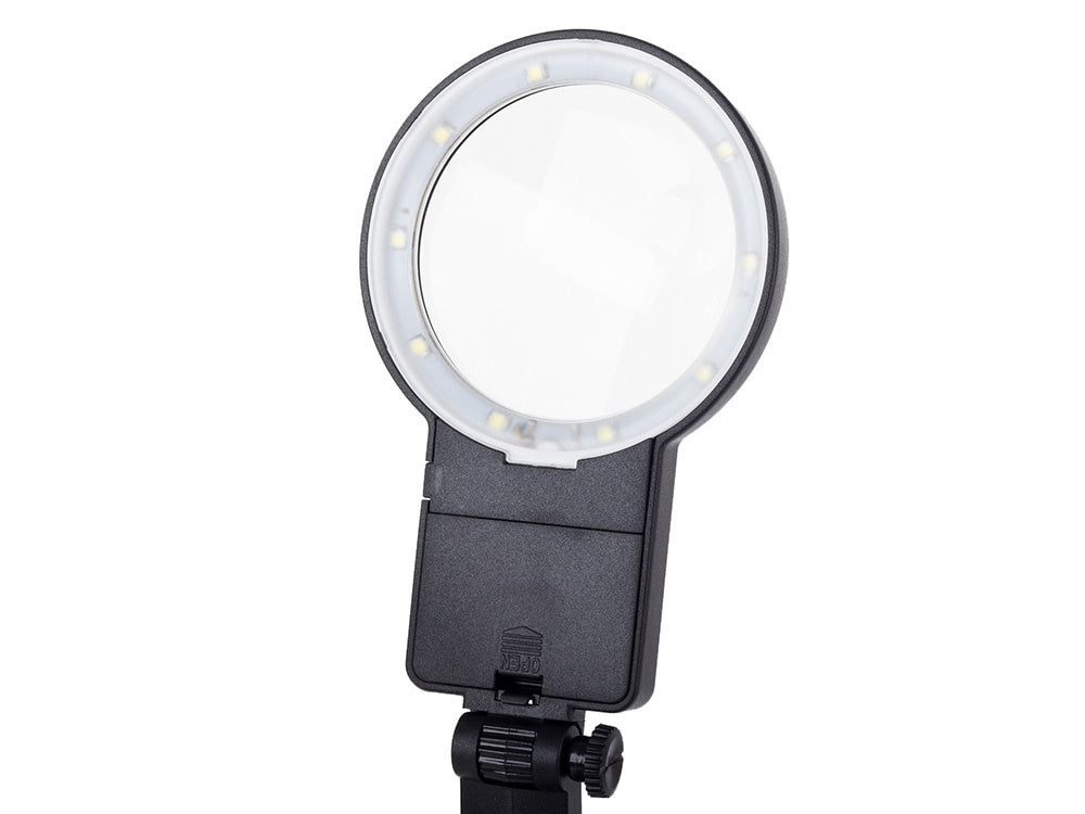 Trečiosios rankos lutteris 10 led smd lutter rankenė 25x