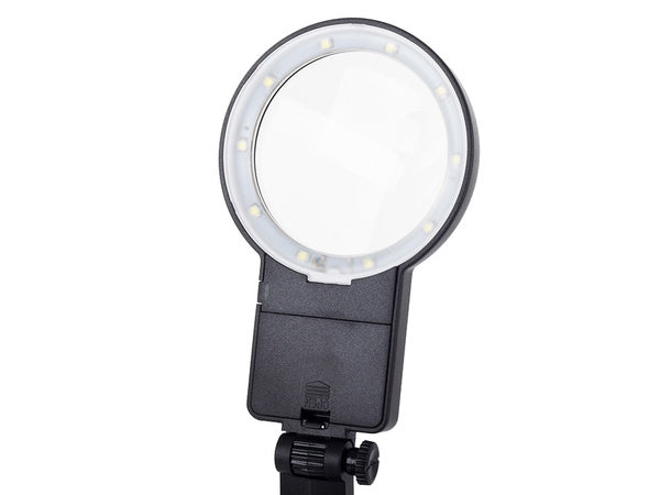 Trečiosios rankos lutteris 10 led smd lutter rankenė 25x