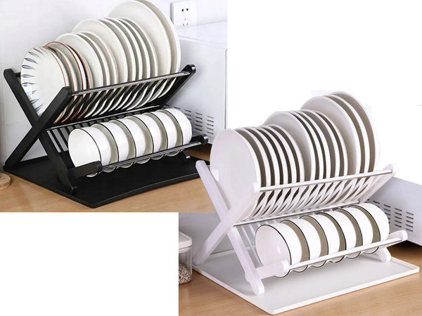 Dvigubo denio nusausinimo dėklas sulankstomas dėklas, stovintis didelis