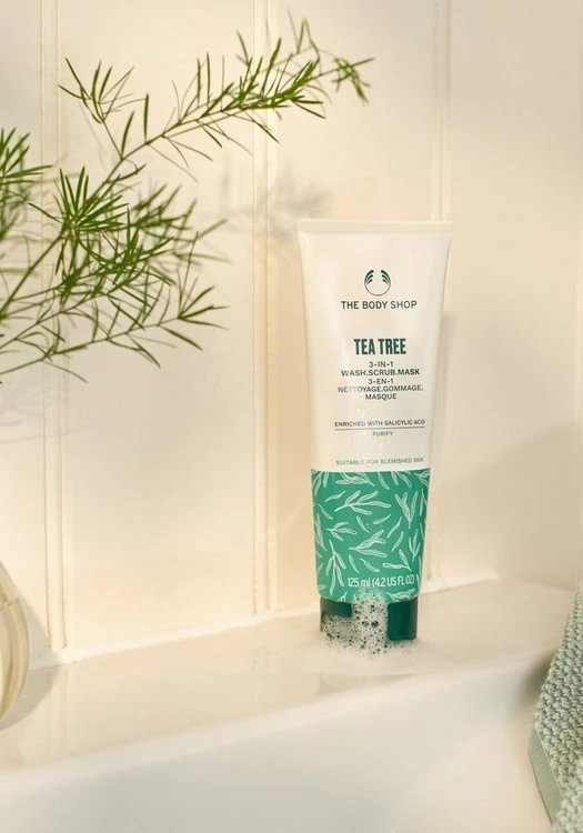 The Body Shop Tea Tree 3-in-1 veido kaukė 125ml