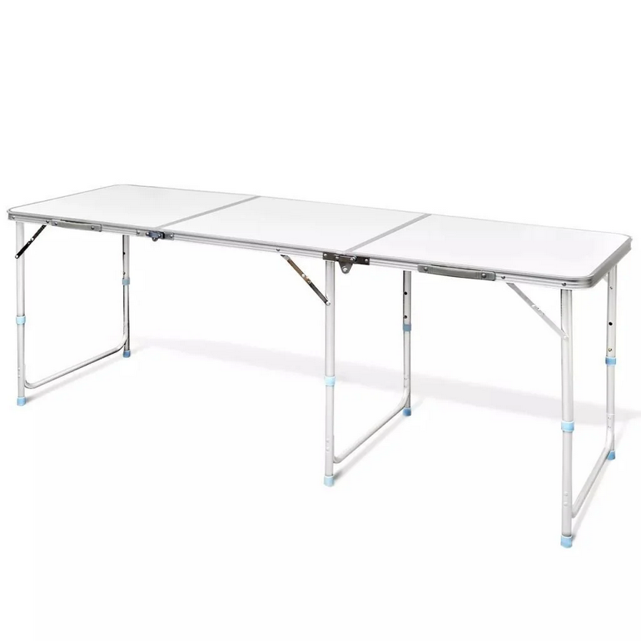 Kelioninis stalas sulankstomas sodo stalas rankena didelis 180x60 dėklas