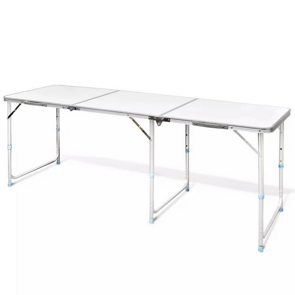 Kelioninis stalas sulankstomas sodo stalas rankena didelis 180x60 dėklas
