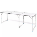 Kelioninis stalas sulankstomas sodo stalas rankena didelis 180x60 dėklas