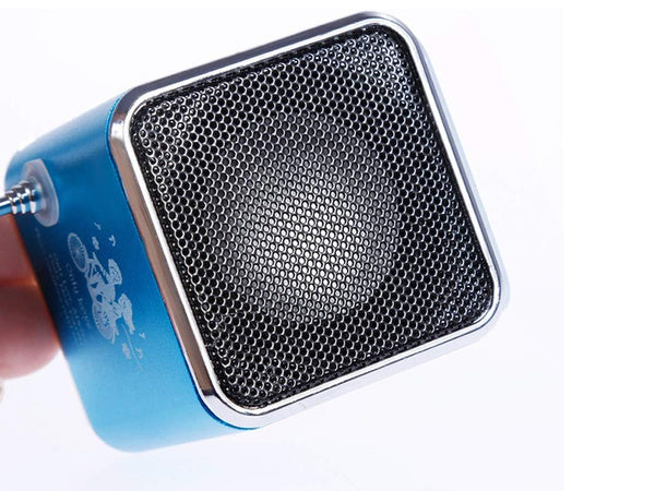 Belaidis garsiakalbis nešiojamasis mini radijas fm vadovaujamas bluetooth mobilusis microsd, Mėlyna, Szín, Kék