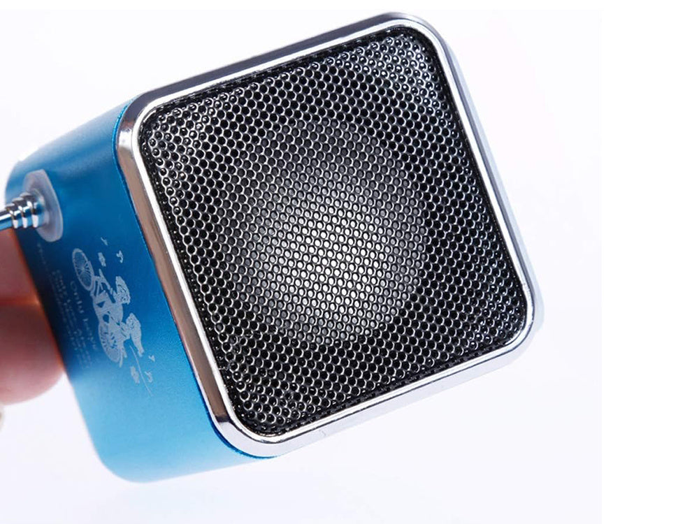 Belaidis garsiakalbis nešiojamasis mini radijas fm vadovaujamas bluetooth mobilusis microsd, Mėlyna, Szín, Kék