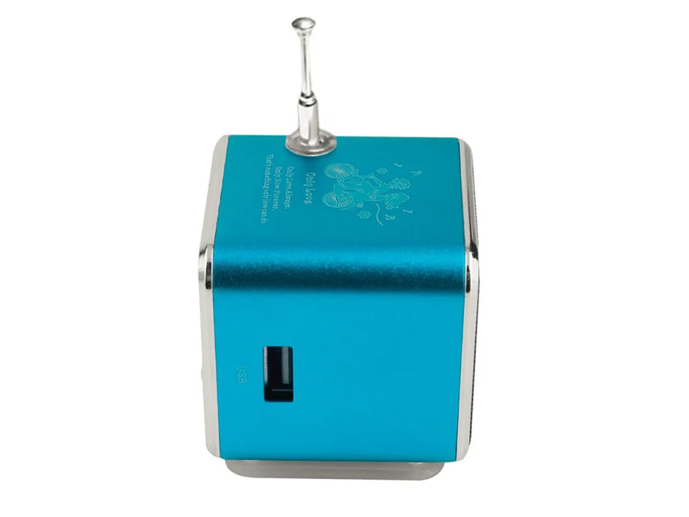 Belaidis garsiakalbis nešiojamasis mini radijas fm vadovaujamas bluetooth mobilusis microsd, Mėlyna, Szín, Kék