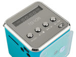 Belaidis garsiakalbis nešiojamasis mini radijas fm vadovaujamas bluetooth mobilusis microsd, Mėlyna, Szín, Kék