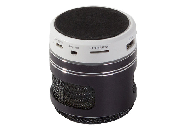 Bluetooth mini belaidis mp3 radijas fm usb microsd jungtis, Juoda, Szín, Fekete
