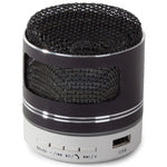Bluetooth mini belaidis mp3 radijas fm usb microsd jungtis, Juoda, Szín, Fekete