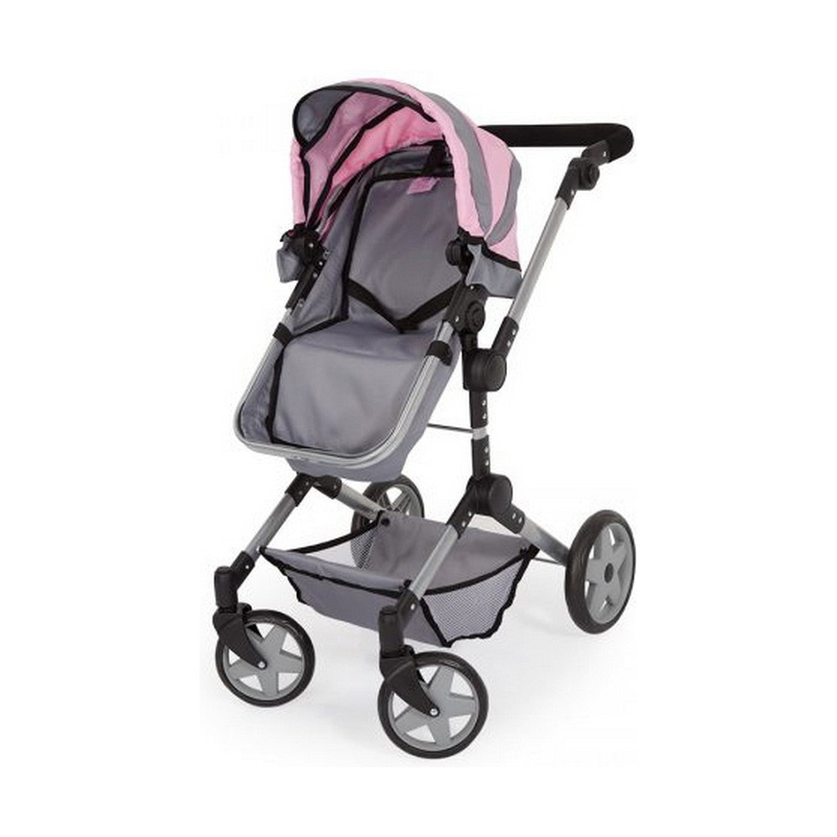 Lėlių vežimėlis Reig Pram Neo Pro Pilka 57 cm