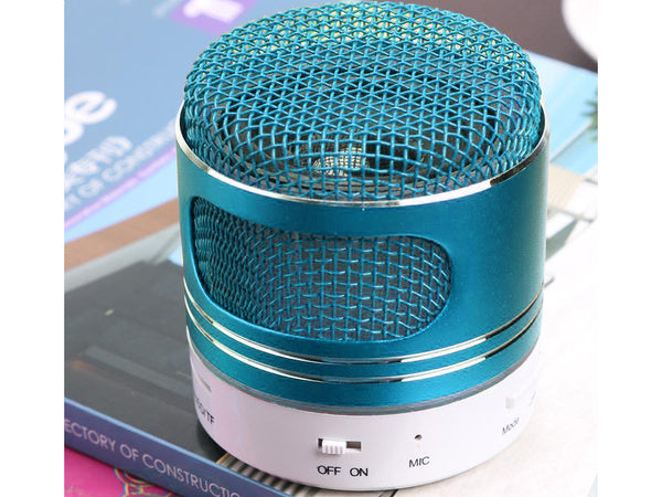Bluetooth mini belaidis mp3 radijas fm usb microsd jungtis, Mėlyna, Szín, Kék