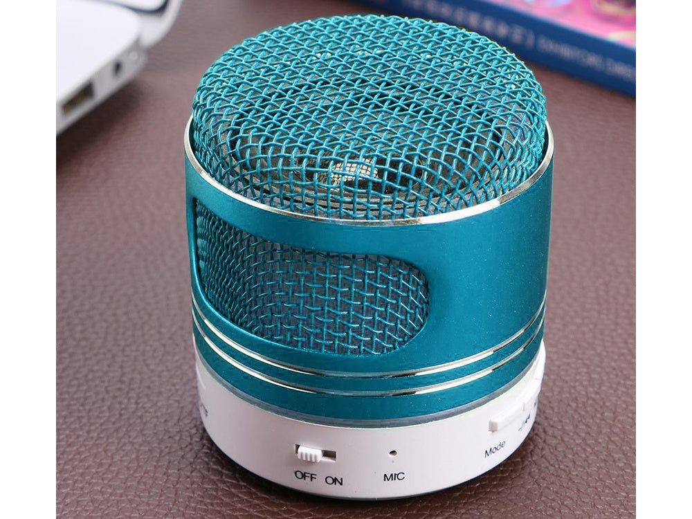 Bluetooth mini belaidis mp3 radijas fm usb microsd jungtis, Mėlyna, Szín, Kék