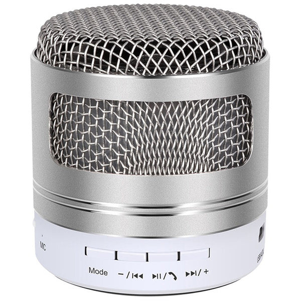 Bluetooth mini belaidis mp3 radijas fm usb microsd jungtis, Sidabras, Szín, Ezüst