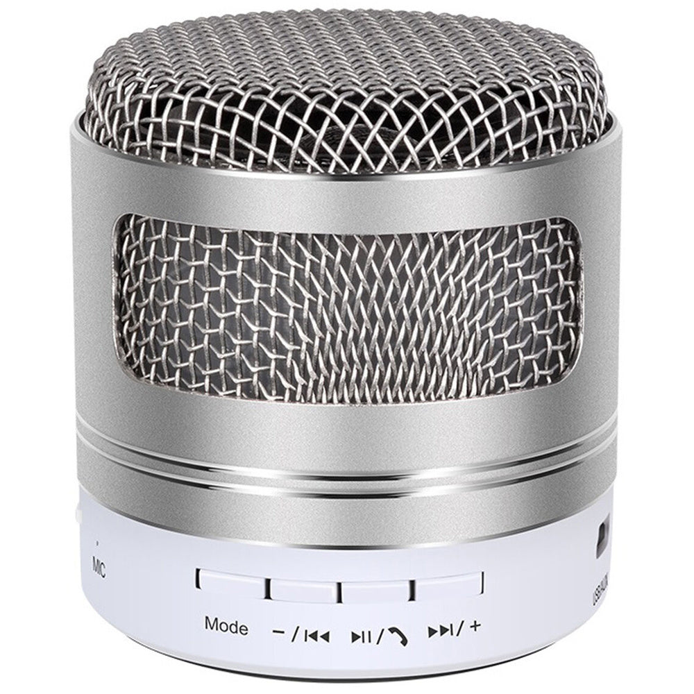 Bluetooth mini belaidis mp3 radijas fm usb microsd jungtis, Sidabras, Szín, Ezüst