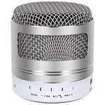 Bluetooth mini belaidis mp3 radijas fm usb microsd jungtis, Sidabras, Szín, Ezüst