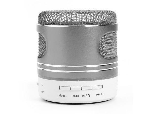 Bluetooth mini belaidis mp3 radijas fm usb microsd jungtis, Sidabras, Szín, Ezüst