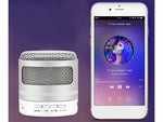 Bluetooth mini belaidis mp3 radijas fm usb microsd jungtis, Sidabras, Szín, Ezüst