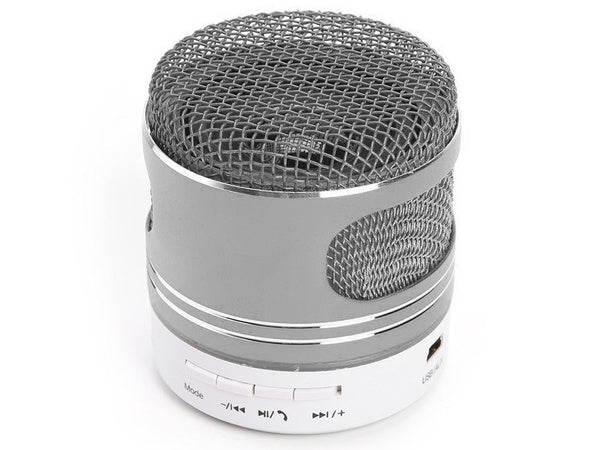 Bluetooth mini belaidis mp3 radijas fm usb microsd jungtis, Sidabras, Szín, Ezüst