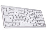 Belaidė "bluetooth" klaviatūra kompiuteriui "ipad mac" maža plona žemo profilio klaviatūra, Baltas, Szín, Fehér