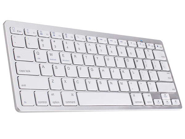 Belaidė "bluetooth" klaviatūra kompiuteriui "ipad mac" maža plona žemo profilio klaviatūra, Baltas, Szín, Fehér