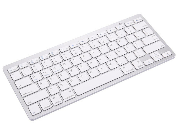Belaidė "bluetooth" klaviatūra kompiuteriui "ipad mac" maža plona žemo profilio klaviatūra, Baltas, Szín, Fehér