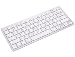 Belaidė "bluetooth" klaviatūra kompiuteriui "ipad mac" maža plona žemo profilio klaviatūra, Baltas, Szín, Fehér