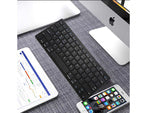 Belaidė "bluetooth" klaviatūra kompiuteriui "ipad mac" maža plona žemo profilio klaviatūra, Juoda, Szín, Fekete