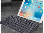 Belaidė "bluetooth" klaviatūra kompiuteriui "ipad mac" maža plona žemo profilio klaviatūra, Juoda, Szín, Fekete