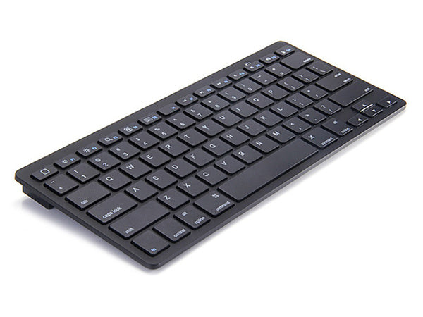 Belaidė "bluetooth" klaviatūra kompiuteriui "ipad mac" maža plona žemo profilio klaviatūra, Juoda, Szín, Fekete