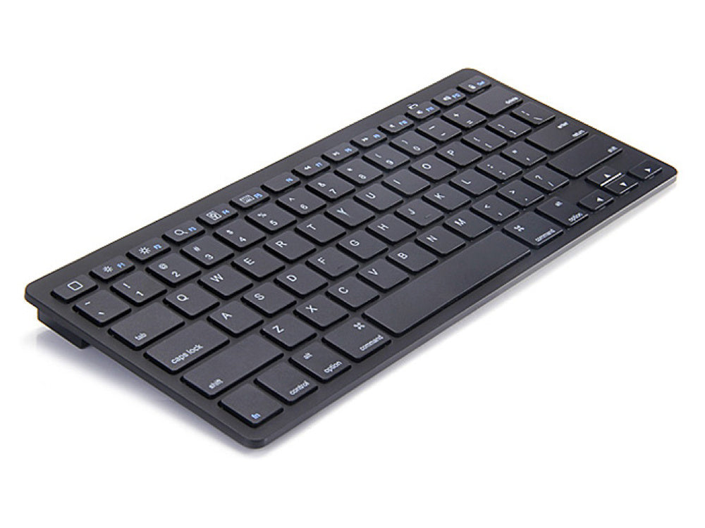 Belaidė "bluetooth" klaviatūra kompiuteriui "ipad mac" maža plona žemo profilio klaviatūra, Juoda, Szín, Fekete