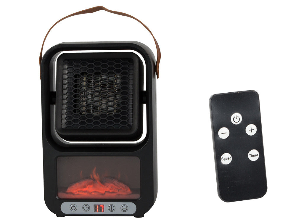 Faerlka thermo heater elektrinis šildytuvas termostatas 500w židinys tvirtas