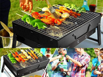 Kelioninis grilis nešiojamas sulankstomas dėklas, medžio anglių kempingas bbq