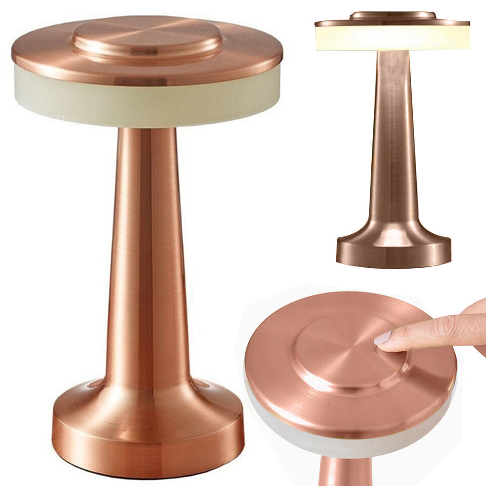 Naktinės šviesos stalo jutiklinė lempa 3 žingsnių miegamojo lempa belaidis, Varis, Szín, Réz