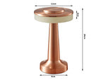 Naktinės šviesos stalo jutiklinė lempa 3 žingsnių miegamojo lempa belaidis, Varis, Szín, Réz