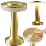 Naktinės šviesos stalo jutiklinė lempa 3 žingsnių miegamojo lempa belaidis, Auksinis, Szín, Aranysárga