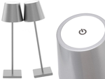 Stalo naktinė lemputė lietimui jautri lempa 3 žingsnių aukštas belaidis usb, Sidabras, Szín, Ezüst