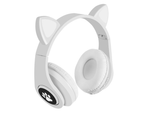 Belaidės ausinės "bluetooth" radijo fm mp3 katės ausys led apšvietimas, Baltas, Szín, Fehér