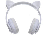 Belaidės ausinės "bluetooth" radijo fm mp3 katės ausys led apšvietimas, Baltas, Szín, Fehér