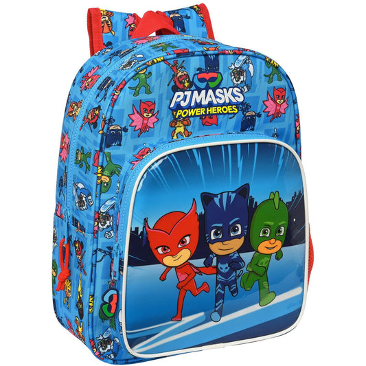 Mokyklinis krepšys PJ Masks 26 x 34 x 11 cm Mėlyna