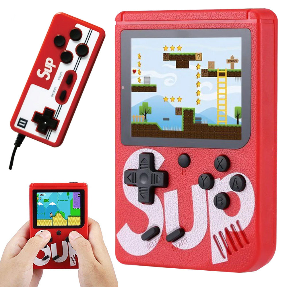 Retro mini nešiojamoji konsolė 400 žaidimų 3.0 tv žaidimų dėžutė žaidimai nuotolinio valdymo pultelis, Raudona, Szín, Piros