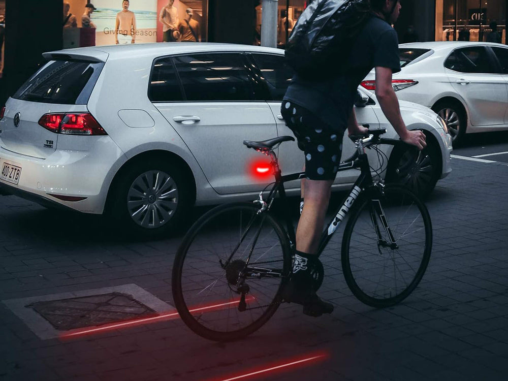 Dviračio galinis žibintas 5 vadovaujamas lazerio linijos galinis kelio žibintas