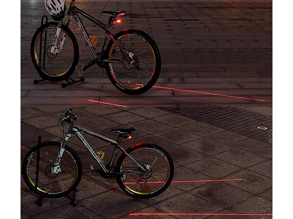Dviračio galinis žibintas 5 vadovaujamas lazerio linijos galinis kelio žibintas