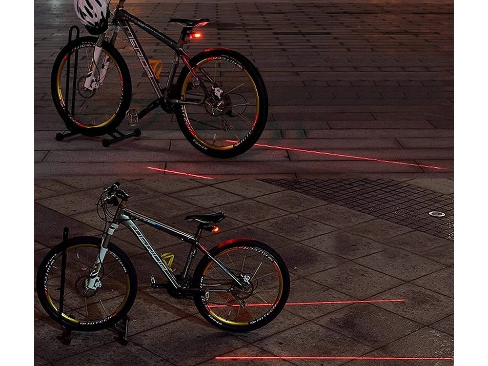 Dviračio galinis žibintas 5 vadovaujamas lazerio linijos galinis kelio žibintas