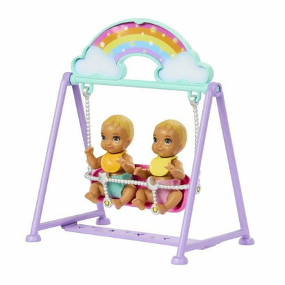 Lėlė kūdikis su priedais Barbie The Twins' Room-Skipper Playset